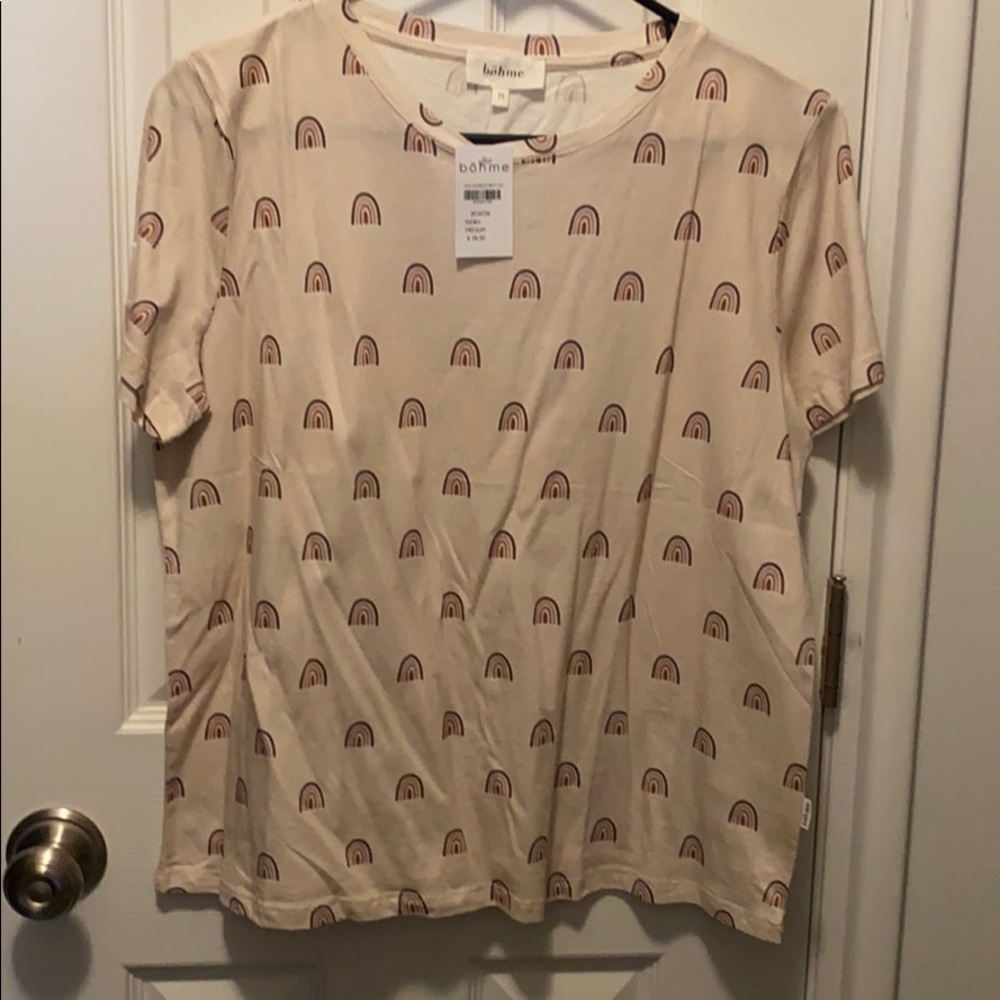 NWT oversized rainbow tee